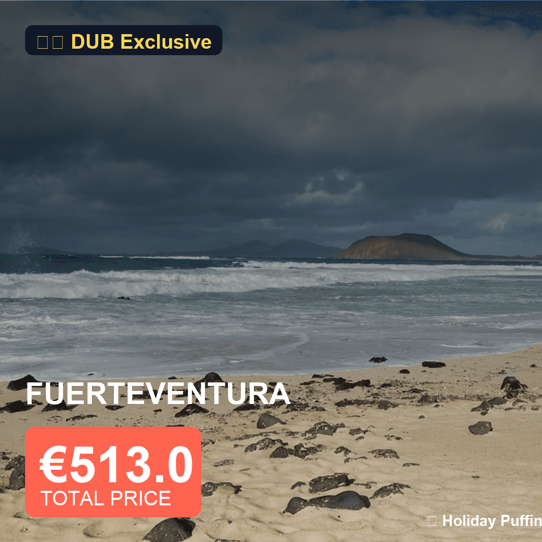 Sun & Sand: Fuerteventura (12 Nights)